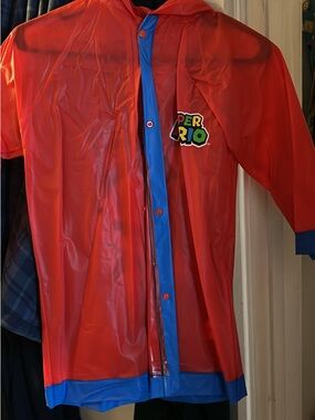 Super Mario Red & Blue Rain Jacket